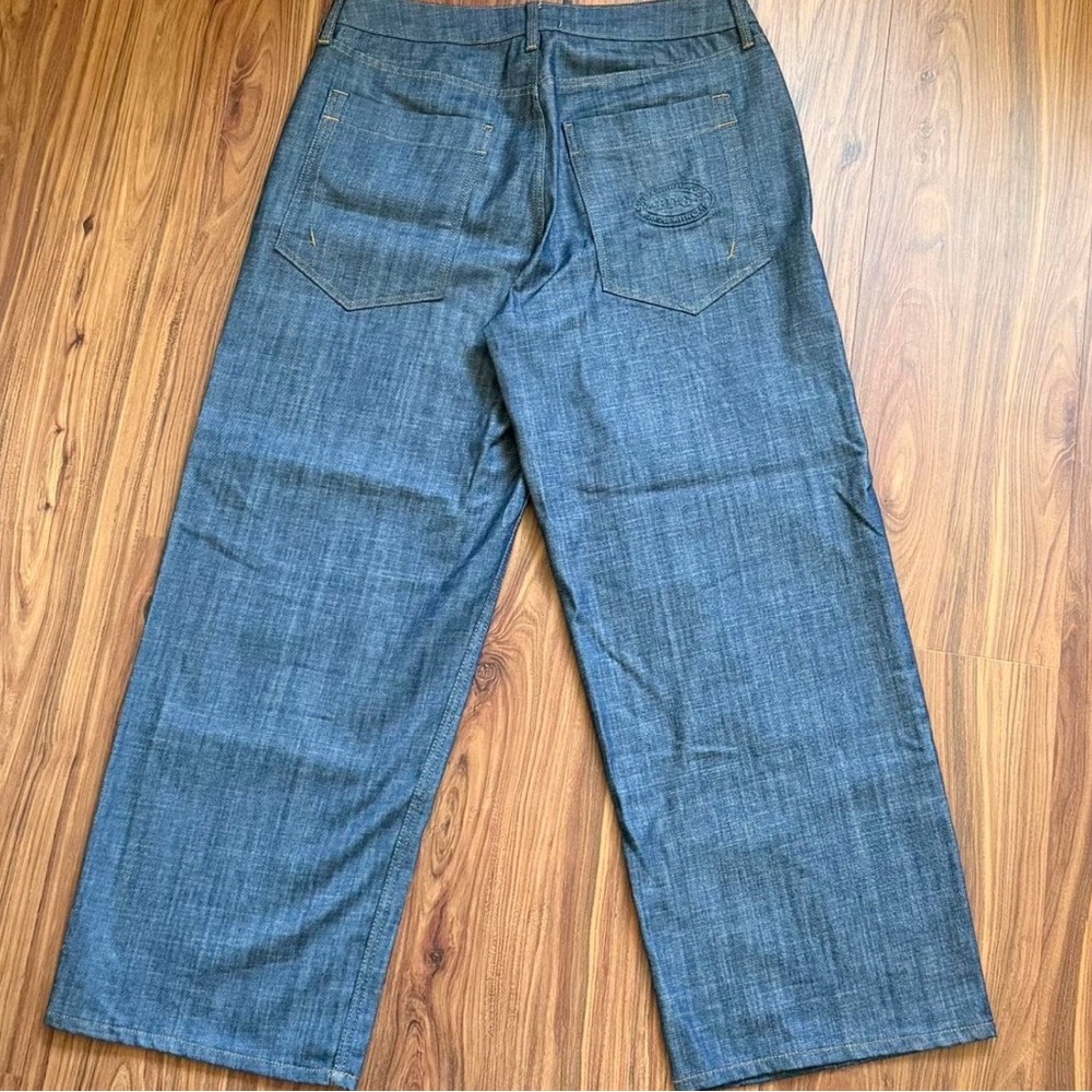 Urban Outfitters Relaxed Wide-Leg Jeans in Denim Blue